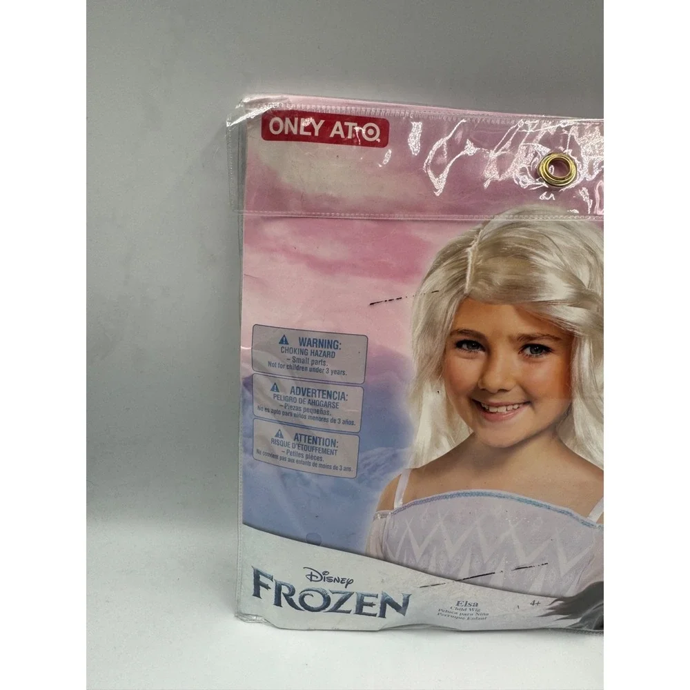 Disney Frozen Elsa Child Wig Girls White Adjustable Fit Halloween Cosplay NWT - Picture 7 of 11
